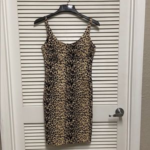 Body Con Leopard Print Dress